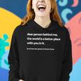 Dear Person Behind Me Mental Health Day 2023 Be Kind Women Hoodie Gifts for Her