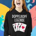 Doppelkopf Legende Spielkarten Frauen Hoodie Geschenke für Sie