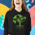 Earth Day 2023 Cute World Map Tree Pro Environment Plant Women Hoodie Gifts for Her