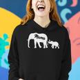 Elephant Mama With Baby Mothers Day Mom Gift Women Hoodie Gifts for Her