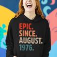 Epic Since August 1976 46 Jahre Alt 46 Geburtstag Vintage Frauen Hoodie Geschenke für Sie