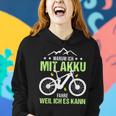 Fahrrad E-Bike Elektrofahrrad Lustig Spruch Motiv Radfahren Frauen Hoodie Geschenke für Sie