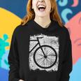 Fahrrad-Silhouette Grafik-Hoodie in Schwarz, Stilvolles Radfahrer-Tee Geschenke für Sie