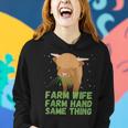 Farm Wife Farm Hand Same Thing - Funny Cow Women Hoodie Gifts for Her