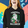 Funny Leprechaun Biden Happy Halloween For St Patricks Day Women Hoodie Gifts for Her