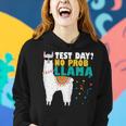 Funny Test Day Llama Teacher Exam TestingShirts Teaching Women Hoodie Gifts for Her