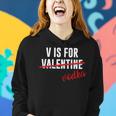 Funny V Is For Vodka AlcoholShirt For Valentine Day Gift Women Hoodie Gifts for Her