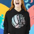 Funny Volleyball Design Girls Women Youth N Sports Lovers Women Hoodie Gifts for Her