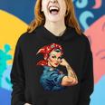 Girl Power We Can Do It Rosie The Riveter Woman Super Mom Women Hoodie Gifts for Her