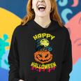 Halloween Grinsender Kürbis Horror Lustiges Spaß Frauen Hoodie Geschenke für Sie