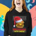 Happy Holidays With Cheese Shirt Cheeseburger Hamburger V7 Women Hoodie Gifts for Her