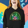 Happy St Patricks Day Cute Gnome Tie Dye Shamrock Rainbow Women Hoodie Gifts for Her