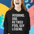 Herren Ehemann Vater Pool Guy Legend Im Ruhestand Frauen Hoodie Geschenke für Sie