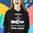 Herren Papa Vater Und Sohn Hände Geschenk Vatertag Geburtstag Frauen Hoodie Geschenke für Sie