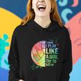 I Know I Play Like A Girl Try To Keep Up Volleyball Tshirt Women Hoodie Gifts for Her