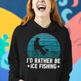 Id Rather Be Ice Fishing Lustige Winterangeln Herren Damen Frauen Hoodie Geschenke für Sie