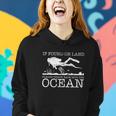 If Found On Land Scuba Diving Funny Diver Gift Women Hoodie Graphic Print Hooded Sweatshirt Gifts for Her