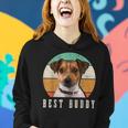 Jack Russell Dad Terrier Mom Best Buddy Retro Vintage Dog Women Hoodie Gifts for Her