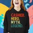 Kassierer Hero Myth Legend Retro-Kassierer Im Vintage-Stil Frauen Hoodie Geschenke für Sie