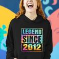 Legend Since 2012 10 Years Old 10Th Birthday Tie Dye Women Hoodie Gifts for Her