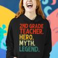 Lehrer Der 2 Klasse Held Mythos Legende Vintage-Lehrertag Frauen Hoodie Geschenke für Sie