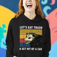 Lets Eat Trash & Get Hit By A Car Opossum Vintage Women Hoodie Gifts for Her