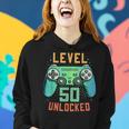Level 50 Unlocked 50Th Birthday Gamer Gifts 50 Year Old Male Women Hoodie Gifts for Her