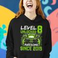 Level 8 Unlocked Awesome Since 2015 8Th Birthday Gaming V3 Women Hoodie Gifts for Her