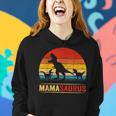 Mama DinosaurRex Mamasaurus 2 Kids Family Matching Women Hoodie Gifts for Her