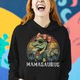 MamasaurusRex Dinosaur Funny Mama Retro Family Matching Women Hoodie Gifts for Her