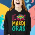 Mardi Gras Yall Celebrating Party L Love Mardi Gras Women Hoodie Gifts for Her