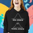 Math Statistics Normal Paranormal Distribution Teacher Women Hoodie Graphic Print Hooded Sweatshirt Gifts for Her