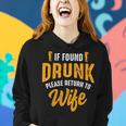 Mens If Found Drunk Please Return To Wife Couples Funny Party Women Hoodie Gifts for Her