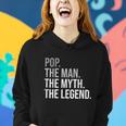 Mens Pop The Man The Myth The Legend Grandfather Best Grandpa V2 Women Hoodie Gifts for Her