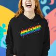 Meow Pride Lgbtq Equality Cat Daddy Cat Lover Rainbow Cats Women Hoodie Gifts for Her