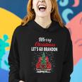 Merry Christmas Lets Go Brandon Red Truck Christmas Tree Women Hoodie Gifts for Her