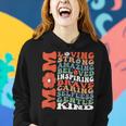Mom Loving Strong Amazing Inspiring Brave And Caring Women Hoodie Gifts for Her