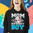 Mom Of The Birthday Boy Cow Farm Birthday Party Women Hoodie Gifts for Her