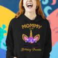 Mommy Of The Birthday Princess Unicorn Birthday Girl Women Hoodie Gifts for Her