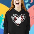 Mothers Day Gifts Distressed Heart Baseball Heart Mom Mama Women Hoodie Gifts for Her