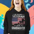 My Favorite Veteran Is My Granddaughter - Flag Veterans Day Women Hoodie Gifts for Her