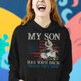 My Son Has Your Back Proud Navy Mothers Day Gift For Mom Women Hoodie Gifts for Her