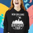 New Orleans Birthday Design New Orleans Birthday Trip Women Hoodie Graphic Print Hooded Sweatshirt Gifts for Her