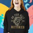 O-Fish-Ally Retired Since 2023 Fishing Retirement Women Hoodie Gifts for Her