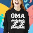 Oma 2022 Schwangerschaft Verkünden V2 Frauen Hoodie Geschenke für Sie