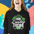 One Lucky Mom St Patricks Day Gift Vintage 70S Dice V2 Women Hoodie Gifts for Her