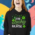 One Lucky Nurse Cute Gnome Shamrock St Patricks Day V2 Women Hoodie Gifts for Her