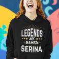 Personalisiertes Legends Are Named Hoodie – Namensshirt Serina Geschenke für Sie