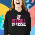 Pitbull Grammy Pit Bull Terrier Dog Pibble Mothers Day Women Hoodie Graphic Print Hooded Sweatshirt Gifts for Her