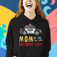 Police Car Mom Of The Birthday Boys Women Hoodie Gifts for Her